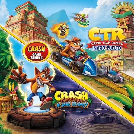 اکانت قانونی Crash Bandicoot Trilogy + CTR Nitro PS5 PS4